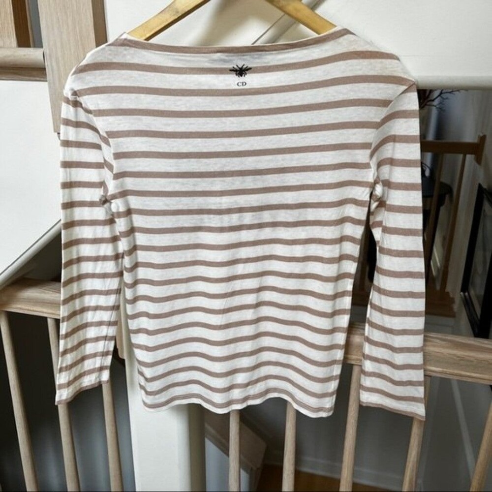 Christian Dior I love Mykonos Striped Long Sleeve Tee XS - Picture 4 of 12